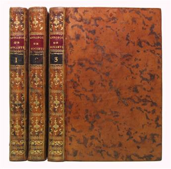 MUSIC.  Laujon, Pierre.  Les À Propos de Société.  2 vols.  1776 + Les À Propos de la Folie.  1776